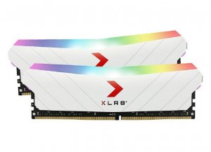 Pny Xlr8 32gb (2x16gb) Udimm 3200mhz Rgb Cl16 1.35v White Heat Spreader Gaming Desktop Pc Memory