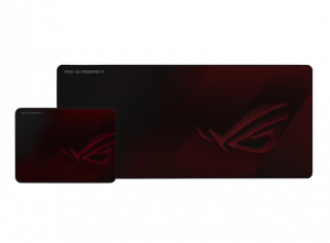 Asus Rog Scabbard Ii Gaming Mouse Pad, Medium 360x260mm + Extended 900x400mm Size, Water/oil/dust Respellent, Anti-fray, Soft Cloth With Rubber Base