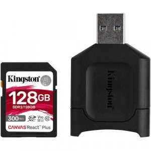 Kingston 128GB Canvas React Plus UHS-II SDXC Memory Card