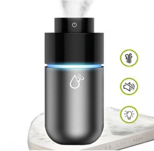 Sansai Other Hud-305e Portable Humidifier 200ml 7 Colours Led Light Reduce Dust Unpleasant Smell Moisturize Air 6h Spray Time Quiet Easy Clean Usb Power