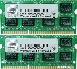 G.Skill F3-1600C11D-16GSQ DDR3-1600 16GB 2x8GB Dual Channel SODIMM Memory