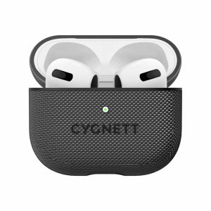 Cygnett Tekview Pod Apple Airpods (3rd Gen) Case - Black (cy3901tekvi), Superior Impact Absorption, Wireless Charging Compatible, Slip-resistant
