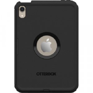 Otterbox Apple Ipad Mini (6th Gen) Defender Series Case - Black(77-87476) , Multi-layer Defense, Scratch & Port Protection,  Versatile Device Stand