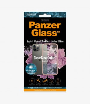 Panzer Glass Clear case apple Iphone 12 Pro Max - Rose Gold Limited Edition (0275), Slim Fashionable Design, Enhance Protection