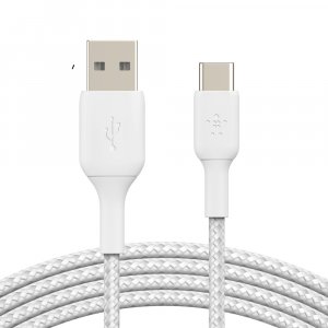 Belkin USB-A-To-USB-C Braided Cable CAB002BT1MWH
