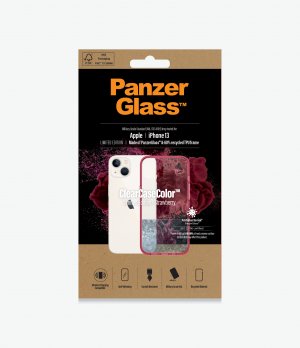 Panzer Glass Clearcasecolor Iphone 13 - Strawberry Limited Edition (0335)- Slim Fashionable Design, Anti-bacterial, Enhance Protection