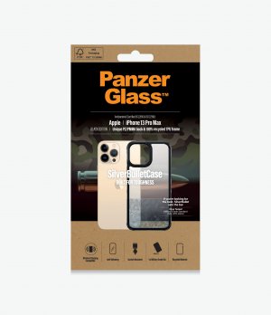 Panzerglass Panzer Glass Clear Case For Apple Iphone 13 Pro Max - Black - Slim Fashionable Design, Anti-bacterial, Enhance Protection