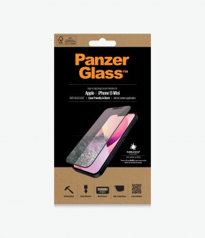 Panzer Glass Iphone 13 Mini - Anti-bluelight Black - Screen Protector - Anti Blue Light Glass, Antibacterial Glass