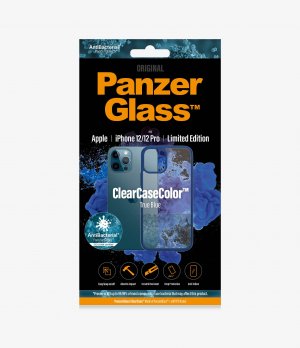 Panzer Glass Clearcasecolorâ„¢apple Iphone 12/12 Pro - True Blue Limited Edition (0277) Most Powerful Clearcaseâ„¢ Ever