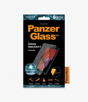 Panzerglass Panzer Glass Screen Protector - Case Friendly - For Samsung Galaxy Xcover 5 - Black  - Full Frame Coverage, Rounded Edges, Crystal Clear