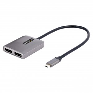 Startech Mst14cd122dp 2 Port Usb-c Mst Hub, Dp Multi-monitor Adapter, 2x 4k 60hz 3 Yr