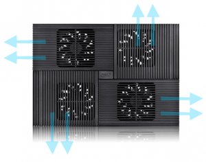 Deepcool Multi Core X8 Notebook Cooler 15.6' Max, 4x 100mm Fans, Pure Al Panel, 2x Usb, Fan Control