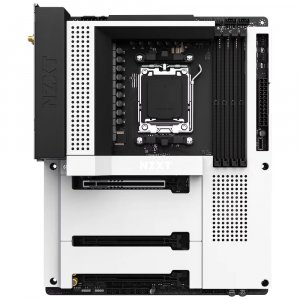 Nzxt N7 B650E Mobo AMD B650 Chipset with Wi-Fi and White Cover Motherboard N7-B65XT-W1