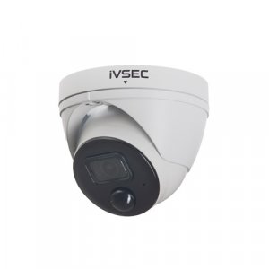 Ivsec Dome Ip Camera 5mp 2.8mm Lens Poe Ip66 30m Ir Mic Pir Heat Dect