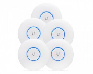 Ubiquiti Networks UAP-AC-PRO-5 802.11ac Dual-Radio Access Point - 5 Pack (no Poe Adapters Included)