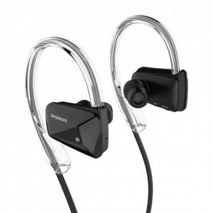 Simplecom Ns200 Black Bluetooth Neckband Sports Headphones With Nfc Black