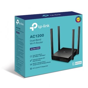 Tp-link Archer C54 Ac1200 Dual-band Wi-fi Router 2.4ghz 300mbps 5ghz 867mbps 4xlan 1xwan 4xantennas, Wps, Router Access Point And Range Extender Modes