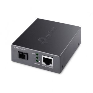 Tp-link Tl-fc311a-20 Gigabit Wdm Media Converter - Ieee 802.3u 1550nm 20km 9/125 Îœm Single-mode Fiber (compatible With Tl-fc311b-20)