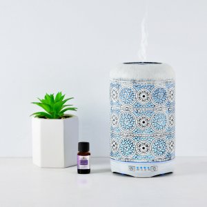Mbeat Activiva Metal Essential Oil And Aroma Diffuser-vintage White -260ml