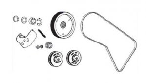 Zebra P1083320-054 Kit Main Drive System Includes Pulleys A