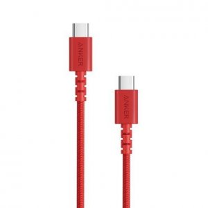 Anker A8033t91 Powerline Select+ Usb-c To Usb-c 2.0 Cable 6ft - Red Nylon