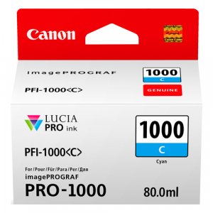 Canon Pfi-1000 Cyan Ink Tank Imageprograf Pro-1000 80ml