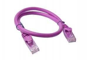 8ware Cat6a Utp Ethernet Cable 25cm Snagless purple