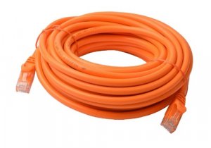 8ware Cat 6a Utp Ethernet Cable, Snagless - 10m Orange