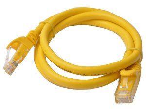 8ware Cat 6a Utp Ethernet Cable, Snagless  - 1m (100cm) Yellow