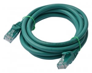 8ware Cat 6a Utp Ethernet Cable, Snagless  - 2m Green