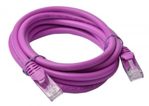8ware Cat 6a Utp Ethernet Cable, Snagless  - 2m Purple