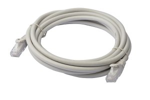 8ware Cat 6a Utp Ethernet Cable, Snagless  - 3m Grey