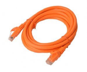 8ware Cat 6a Utp Ethernet Cable, Snagless  - 3m Orange