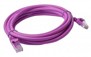 8ware Cat 6a Utp Ethernet Cable, Snagless  - 3m Purple