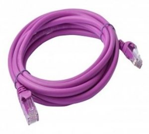 8ware Cat 6a Utp Ethernet Cable, Snagless - 5m Purple