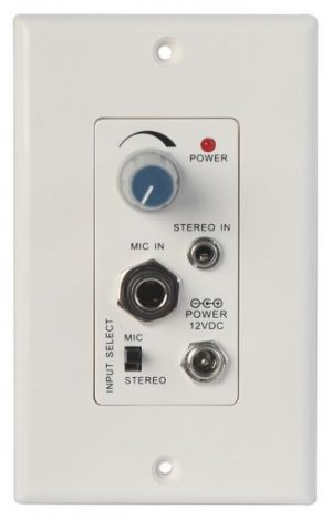 Pro2 Stereo Audio Amp - Wall Plate For In Ceiling Passive Speaker D-class Amp 15w Rms  0.06 Thd