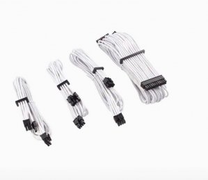 Corsair - White Premium Individually Sleeved Psu Cables Starter Kit Type 4 Gen 4 â€“ White