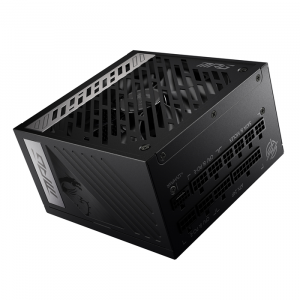 MSI MPG A1000G PCIE5 1000W ATX Power Supply Unit, 80 PLUS Gold, Fully modular flat cables, 0 RPM Mode, Active PFC design
