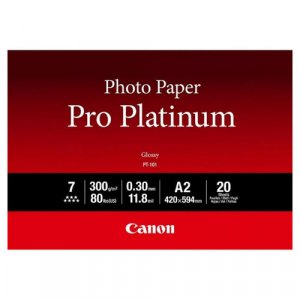 Canon Pt101a2 20 Sheets A2 300gsm Photo Paper Pro Platinum