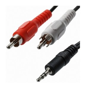 WW 2m 3.5mm Male Stereo To Red & White Male RCA Audio Cable