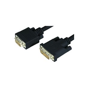 WW 2m DVI-A Male To HD15 15Pin Male VGA Video Adapter Cable