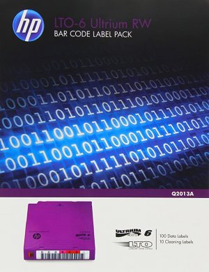 Hp Q2013a Lto6- Bar Code Label Pack(qty:100 ,10 Clean) Uniquely Sequenced