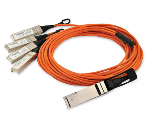 Cisco Qsfp-4x10g-aoc1m= 40gbase Active Optical Qsfp To 4sfp Breakout Cable, 1m