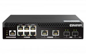 Qnap QSW-M2106PR-2S2T Half-Width Rackmount 10GbE And 2.5GbE PoE++ Layer 2 Web Managed Switch