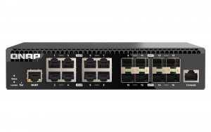 QNAP QSW-M3212R-8S4T 8-Port Half-width rackmount 10GbE SFP+ L2 managed switch