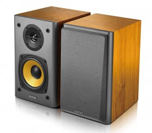 Edifier R1000t4 Ultra-stylish Active Bookself Speaker - Home Entertainment Theatre - 4' Bass Driver Speakers Brown (ls)