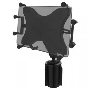 Ram Mounts Rap-299-3-un9u Ram-a-can Ii Universal Cup Holder Mount With Double Socket Arm & Universal X-grip Cradle For 10