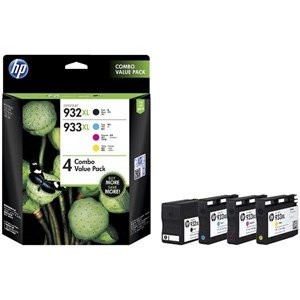 Hp 933xl High Yield Cmy(3)/932xl High Yield Black 4-pack Original Ink Crtg Combo