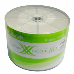 RITEK 50 Discs DVD-R 16X 50PK Printable Blank DVD MEDIA