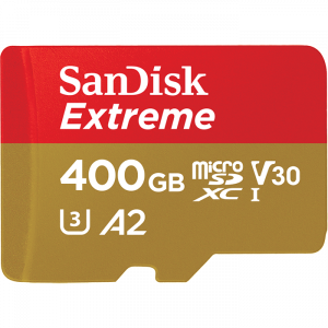 Sandisk Extreme Microsdxc|u3|c10|a2|uhs-i|160mb/s R|90mb/sw|4x6|sdadaptor|lifetimelimited